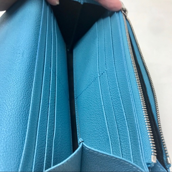 BALENCIAGA Blue Essential Continental Wallet - Picture 9 of 12